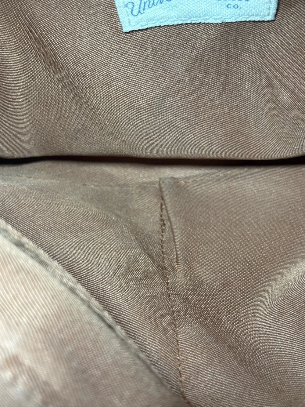 Universal Thread Classic Leather Tote Bag in Cognac Brown